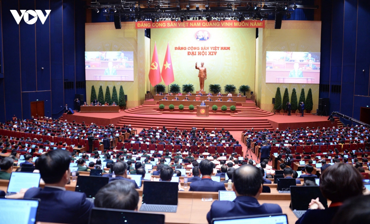 Các đại biểu dự phiên khai mạc Đại hội XIV của Đảng